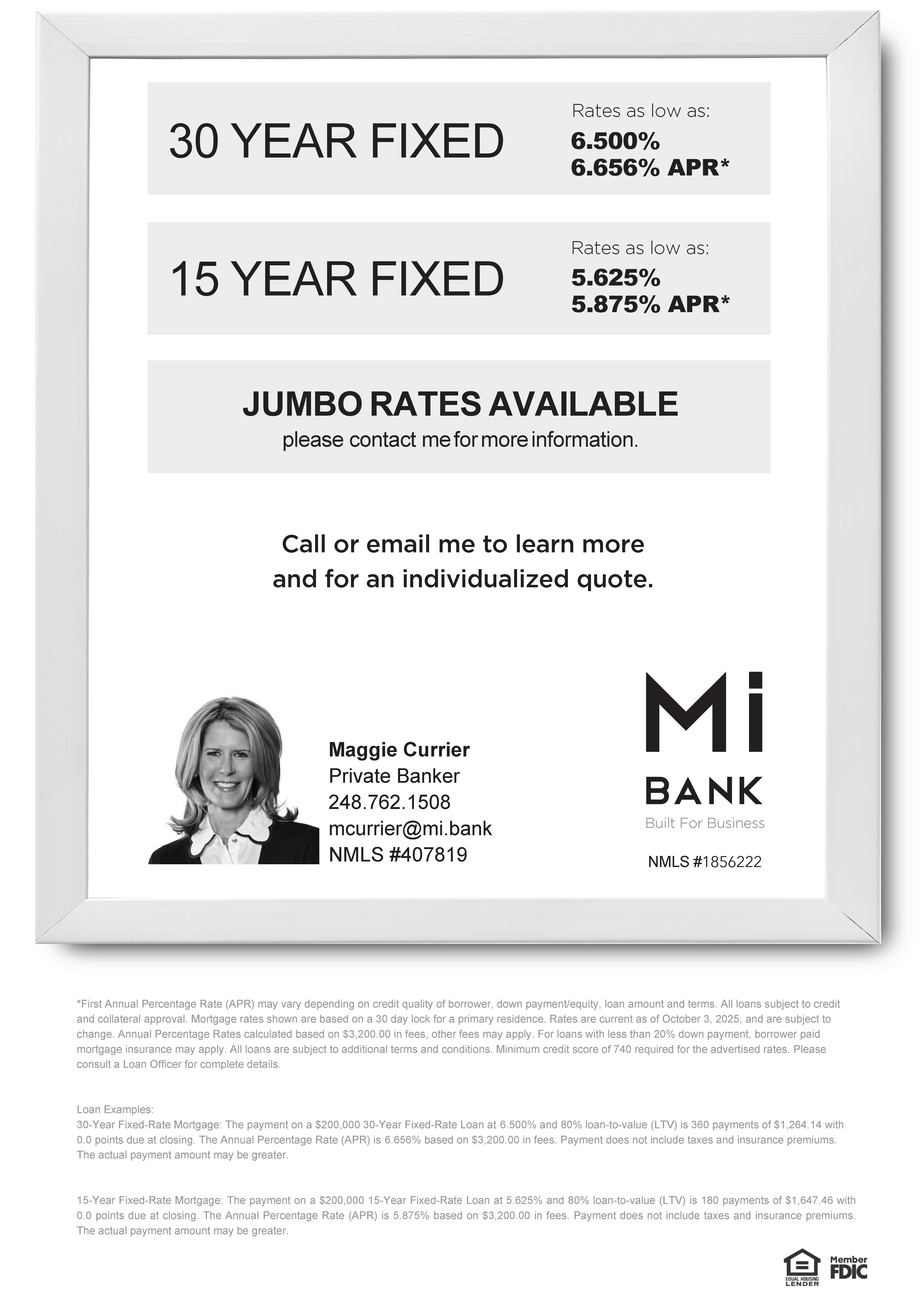 Current Mortgage Rates