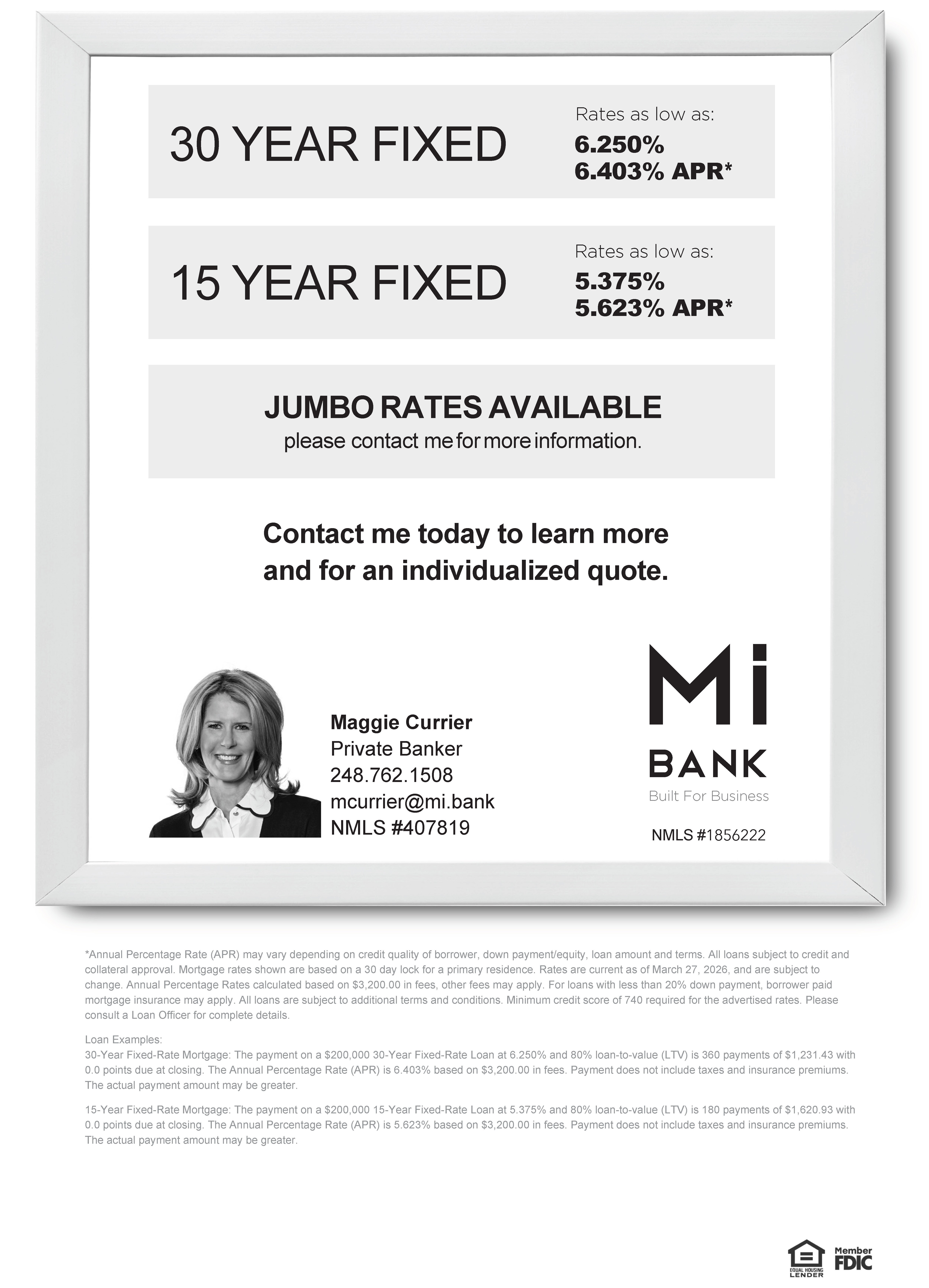 Current Mortgage Rates