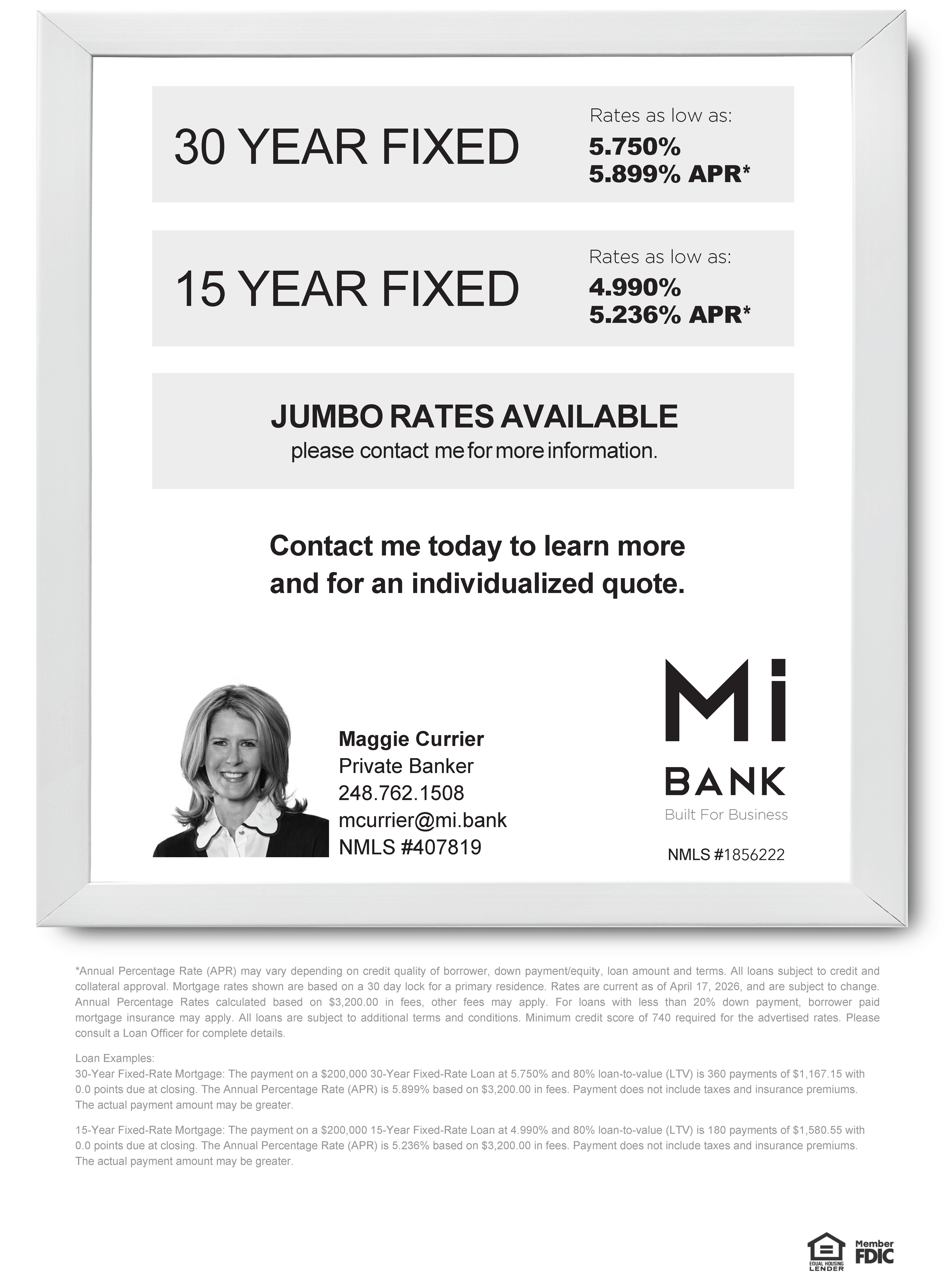 Current Mortgage Rates