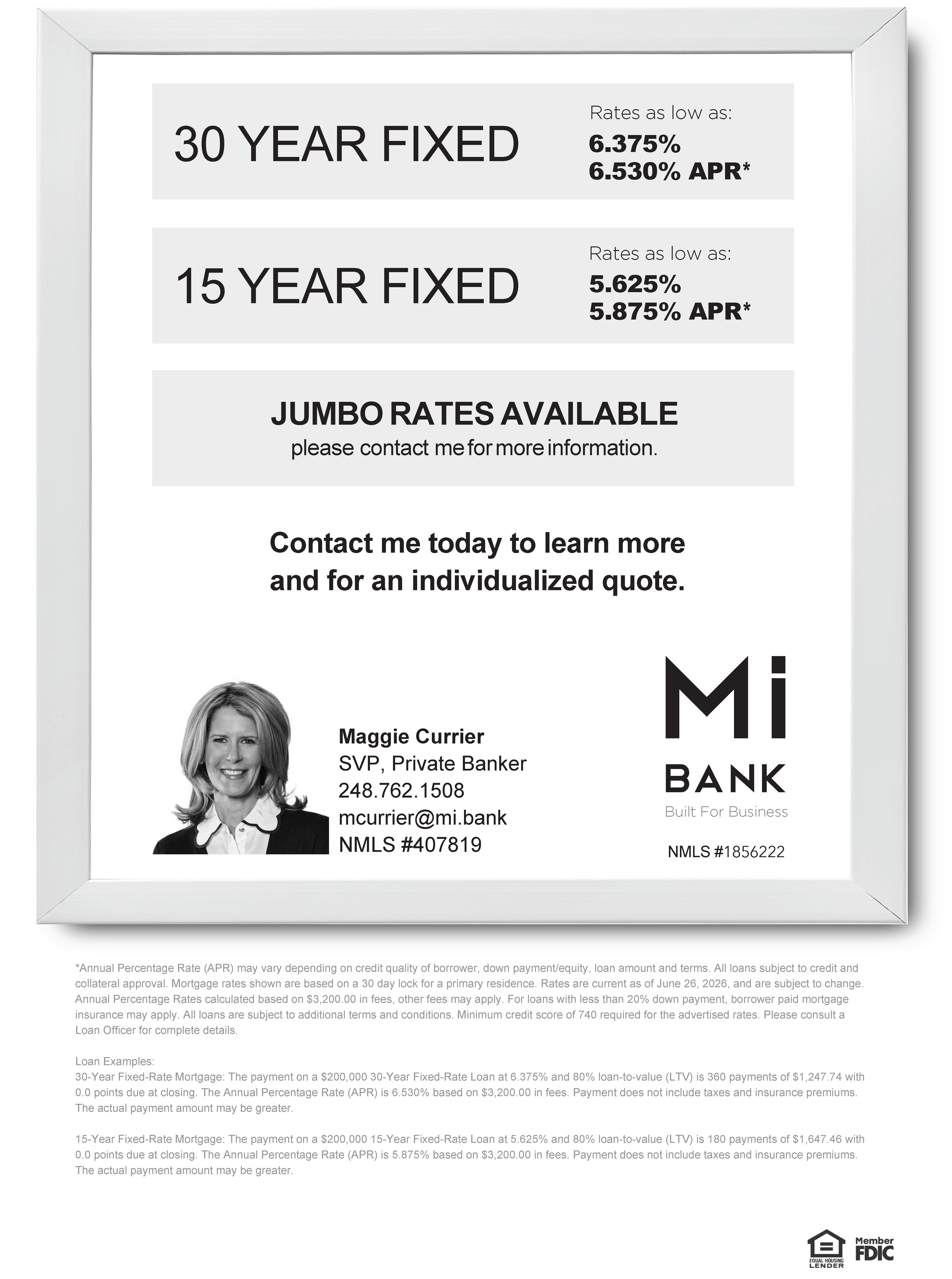 Current Mortgage Rates